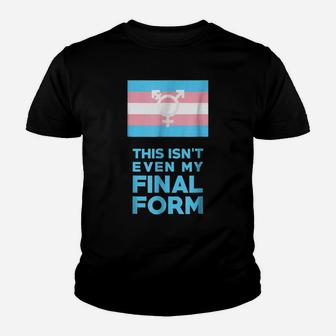 This Isn't Even My Final Form Trans Flag Pride Funny T Shirt Youth T-shirt | Crazezy CA