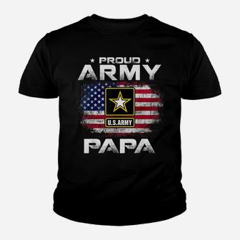 United States Army Uncle With American Flag Veteran Gift Youth T-shirt | Crazezy