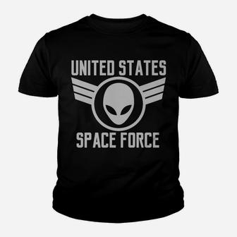 United States Space Force Military Alien Patch Youth T-shirt | Crazezy
