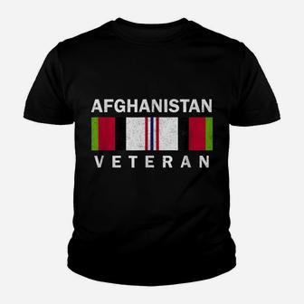 US Military Afghanistan War Veteran Distressed Tee Youth T-shirt | Crazezy AU