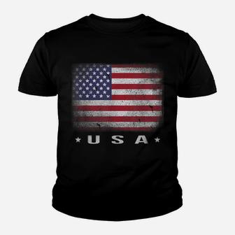 Usa American Flag 4Th July Fourth Red White Blue Star Stripe Youth T-shirt | Crazezy DE