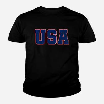 Usa Flag Us Flag American Flag United States Of America Flag Youth T-shirt | Crazezy