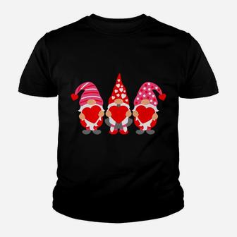 Valentine Gnomes Holding Hearts Valentine's Day Gnome Love Youth T-shirt | Crazezy AU