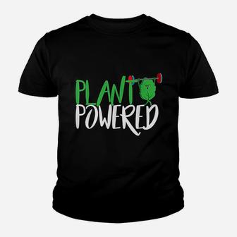 Vegan Workout Gift Design For Plant Powered Athletes Gym Youth T-shirt | Crazezy DE