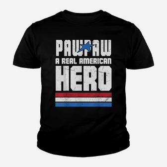 Veteran 365 Pawpaw Real American Hero Tee Fathers Day Gift Youth T-shirt | Crazezy