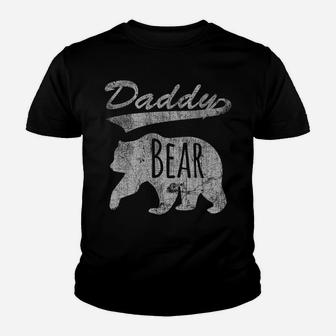 Vintage Daddy Bear Father's Day Gift For Dad Youth T-shirt | Crazezy