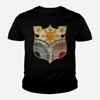 Vintage Filipino Flag Shirt - Filipino Heritage T Shirt Youth T-shirt | Crazezy CA