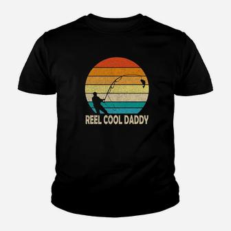Vintage Fishing Reel Cool Daddy Fisher Happy Father Shirt Premium Youth T-shirt | Crazezy CA