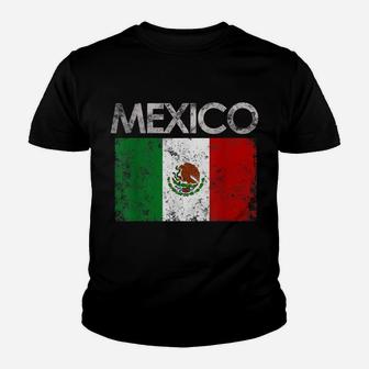 Vintage Mexico Mexican Flag Pride Gift Youth T-shirt | Crazezy DE