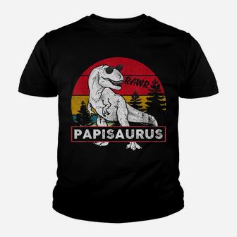 Vintage Papisaurus Shirt Papi Saurus Dinosaur Gift Dad Men Youth T-shirt | Crazezy