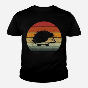Vintage Retro Sunset Hedgehog Youth T-shirt | Crazezy