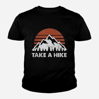 Vintage Take A Hike Outdoors Nature Hiking Lover Youth T-shirt | Crazezy DE