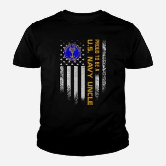 Vintage Usa American Flag Proud To Be Us Navy Uncle Military Youth T-shirt | Crazezy UK