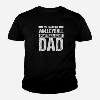 Volleyball Player Calls Dad Shirt Fathers Day Gift From Son Youth T-shirt | Crazezy