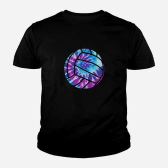 Volleyball Tie Dye Blue Purple Teenage Girls Perfect Youth T-shirt | Crazezy CA
