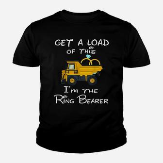 Wedding I'm The Ring Bearer Truck Shirt Gifts Youth T-shirt | Crazezy DE