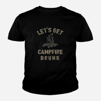 Weekend Forecast Camping With A Chance Of Drinking Youth T-shirt | Crazezy UK