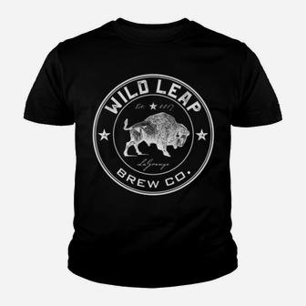 Wild Leap Brew Co | American Brewery & Craft Beer Youth T-shirt | Crazezy
