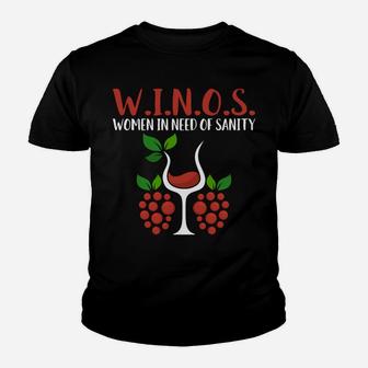 WINOS Women In Need Of Sanity Youth T-shirt | Crazezy AU