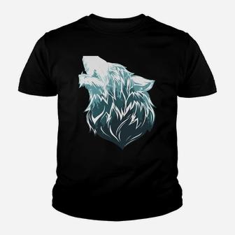 Wolf Howling I Wilderness Nature Wildlife Wolves Wolf Youth T-shirt | Crazezy UK