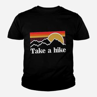 Women Funny Vacation Graphic Take A Hike Youth T-shirt | Crazezy