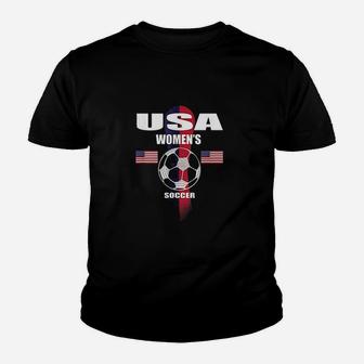 Women Soccer Team Usa United States Soccer Fan Woman Youth T-shirt | Crazezy