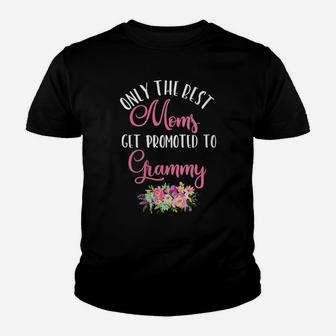 Womens Awesome Best Moms Get Promoted To Grammy Youth T-shirt | Crazezy CA