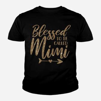 Womens Blessed To Be Called Mimi Christmas 2019 Edition Youth T-shirt | Crazezy UK
