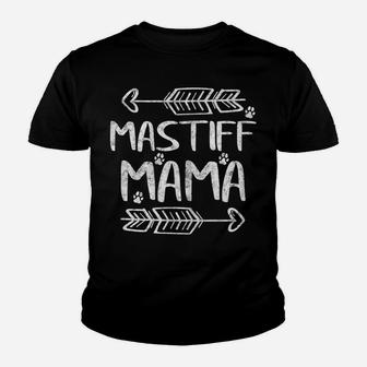 Womens English Mastiff Mama Shirt English Mastiff Mom Funny Dog Mom Youth T-shirt | Crazezy
