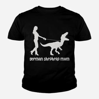 Womens German Shepherd Mom Raptor Edition Youth T-shirt | Crazezy