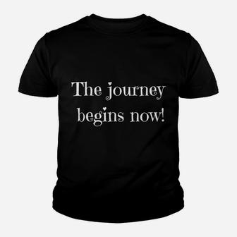 Womens The Journey Begins Now Youth T-shirt | Crazezy DE