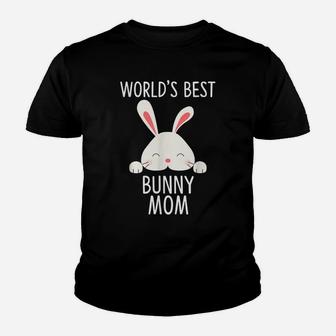 World's Best Bunny Mom - Rabbit Shirt For Rabbit Lover Youth T-shirt | Crazezy
