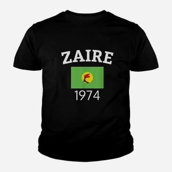 Zaire 74 1974 Flag Soccer Boxing Football Youth T-shirt | Crazezy
