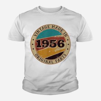 65Th Birthday Retro Vintage 65 Years Old Made In 1956 Gift Youth T-shirt | Crazezy DE