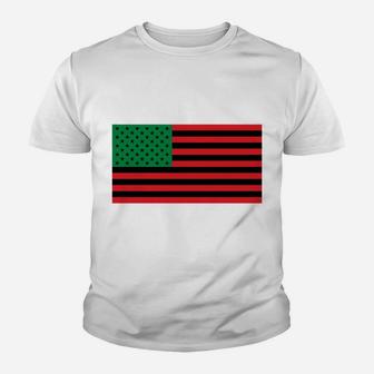 African American Flag Sweatshirt Youth T-shirt | Crazezy