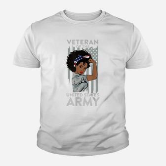 American Army Veteran Design, Military African American Vet Youth T-shirt | Crazezy