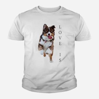 Australian Shepherd Shirt Women Men Kids Love Dog Mom Dad Youth T-shirt | Crazezy