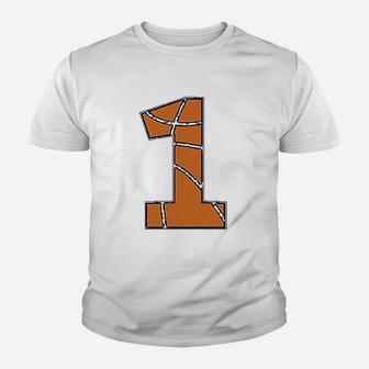 Basketball 1st Birthday Gift For One Year Old Youth T-shirt | Crazezy DE