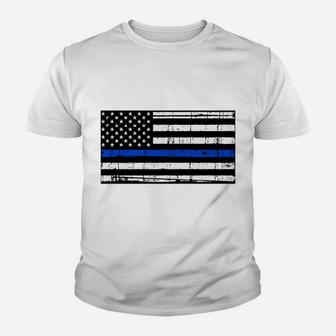 Be The Lion Not The Sheep Back The Blue Flag Police Sweatshirt Youth T-shirt | Crazezy AU