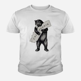 Bear Hug I Love California Shirt Art-Retro Vintage Cali Bear Youth T-shirt | Crazezy
