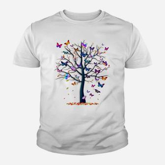 Butterfly Tree Beautiful Youth T-shirt | Crazezy
