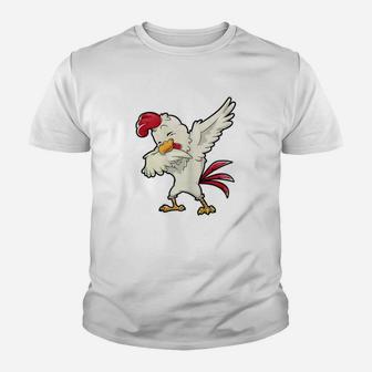 Chicken Dabbing Chickens Farm Farmer Dab Dance Youth T-shirt | Crazezy