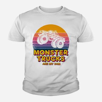 Cool Colorful Monster Truck Are My Jam Youth T-shirt | Crazezy