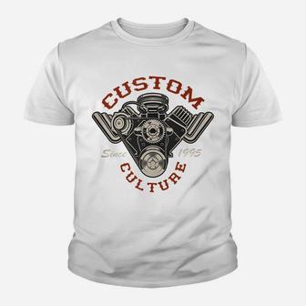 Custom Culture Since 1995 Old School Hot Rod Retro Vintage Youth T-shirt | Crazezy CA