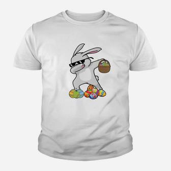 Dabbing Bunny Easter Dab Rabbit Dance Gift Youth T-shirt | Crazezy