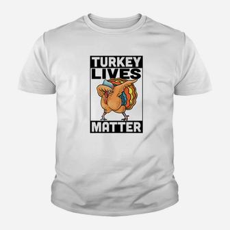 Dabbing Dance Funny Turkey For Thanksgiving Vegan Gift Youth T-shirt | Crazezy