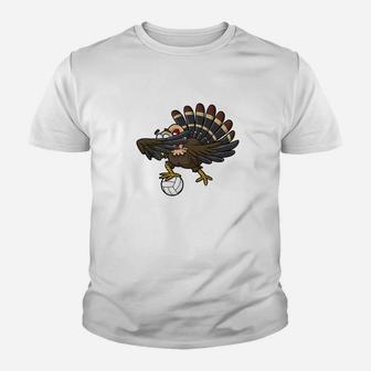 Dabbing Turkey Volleyball Happy Thanksgiving Day Youth T-shirt | Crazezy