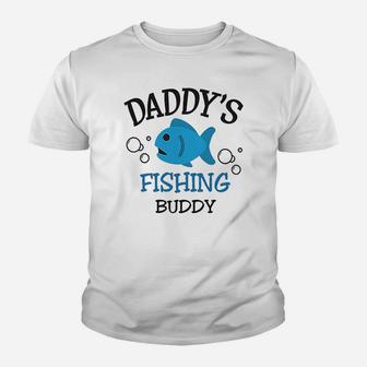 Daddys Dad Father Fishing Buddy Style B Fathers Day Youth T-shirt | Crazezy