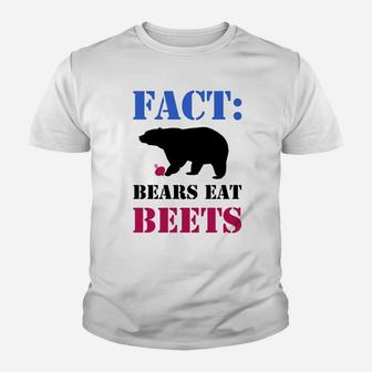 Fact Bears Eat Beets Funny Hiking Camping Animal Tee Youth T-shirt | Crazezy