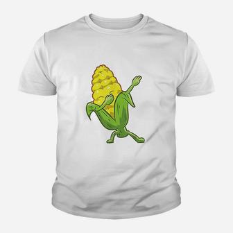 Funny Dabbing Corn Cute Dancing Corn Gift Youth T-shirt | Crazezy